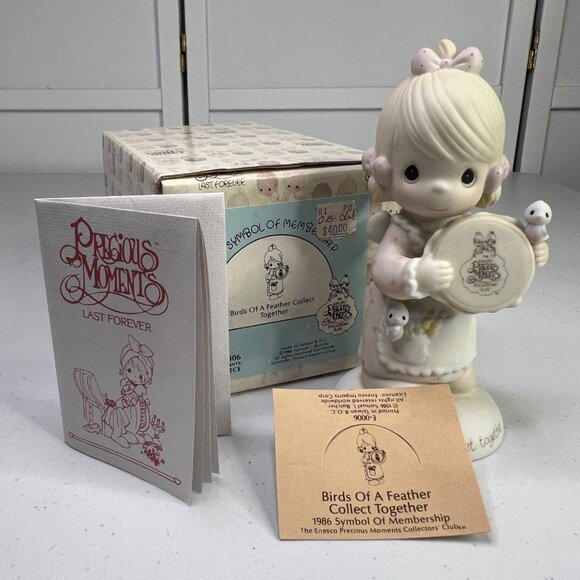 Birds Of A Feather Collect Together 1986 Precious Moments Figurine - Picture 2 of 11